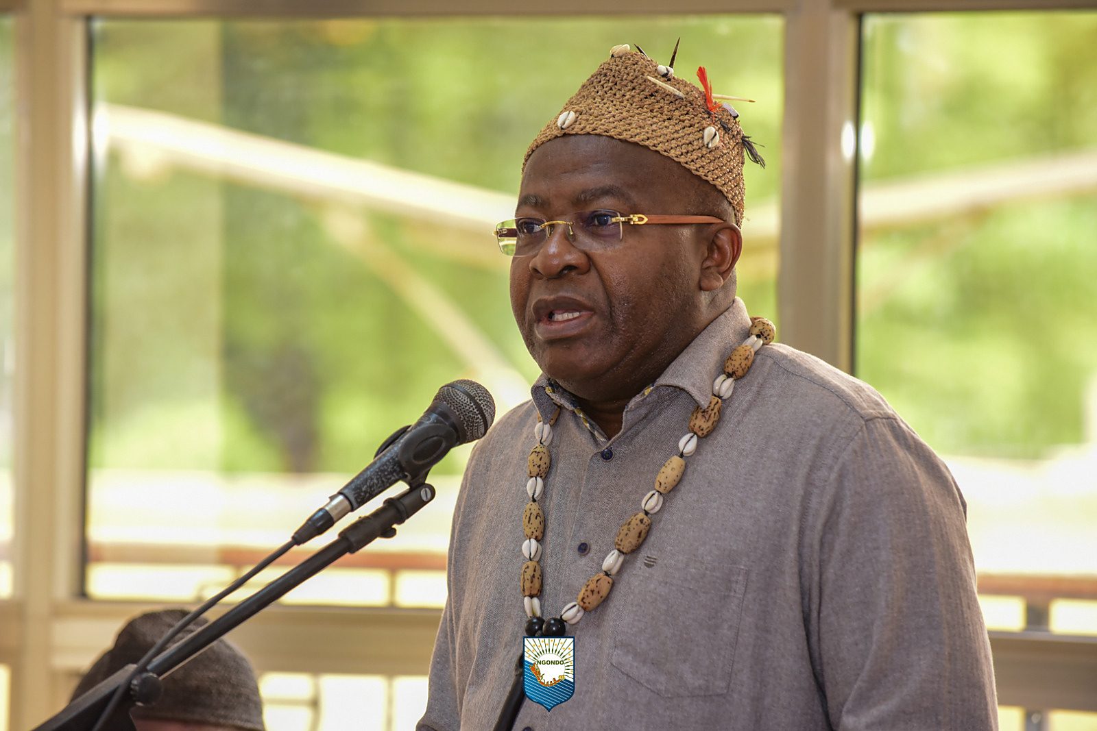 Address at the microphone