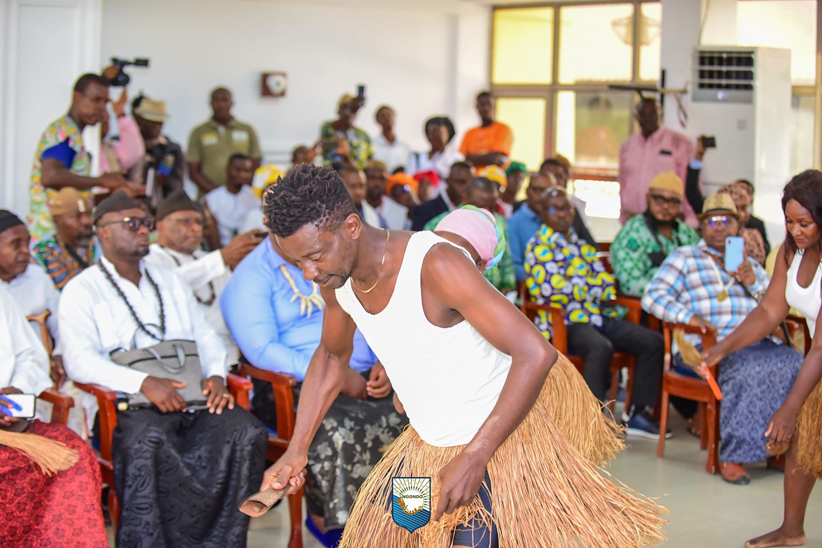 Audience following the proceedings